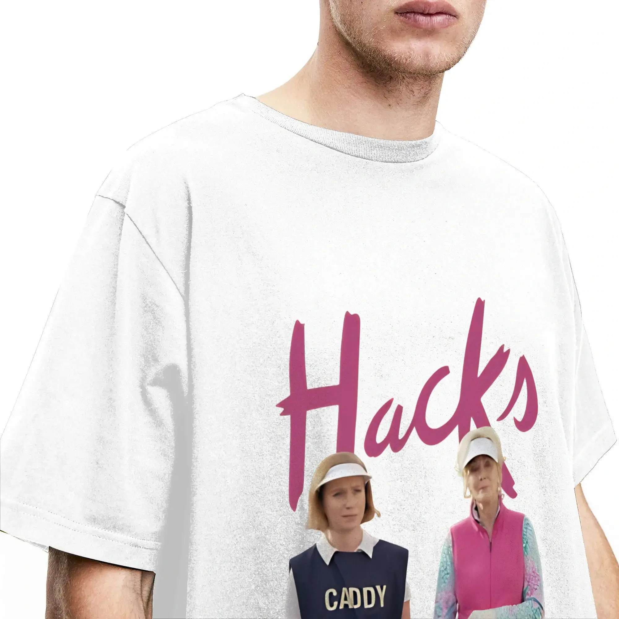 Фото Футболка Harajuku T Shirt Hacks Golfing, 100% хлопок, модная футболка для мужчин, летняя классическая повседневная футболка с коротким рукавом в стиле Y2K №3