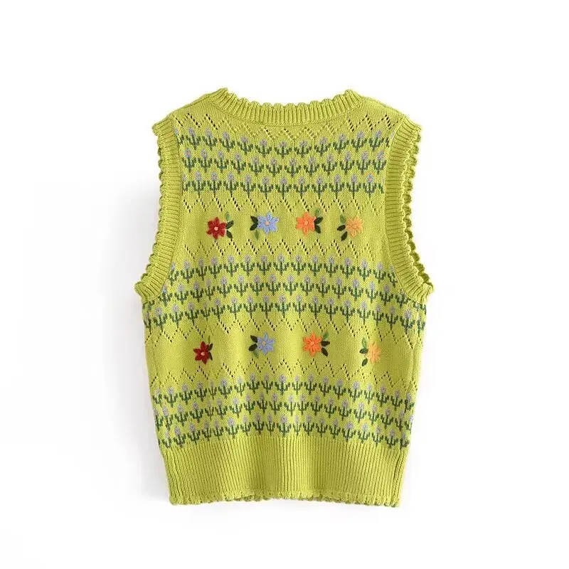 Женский однобортный жилет с V-образным вырезом без рукавов