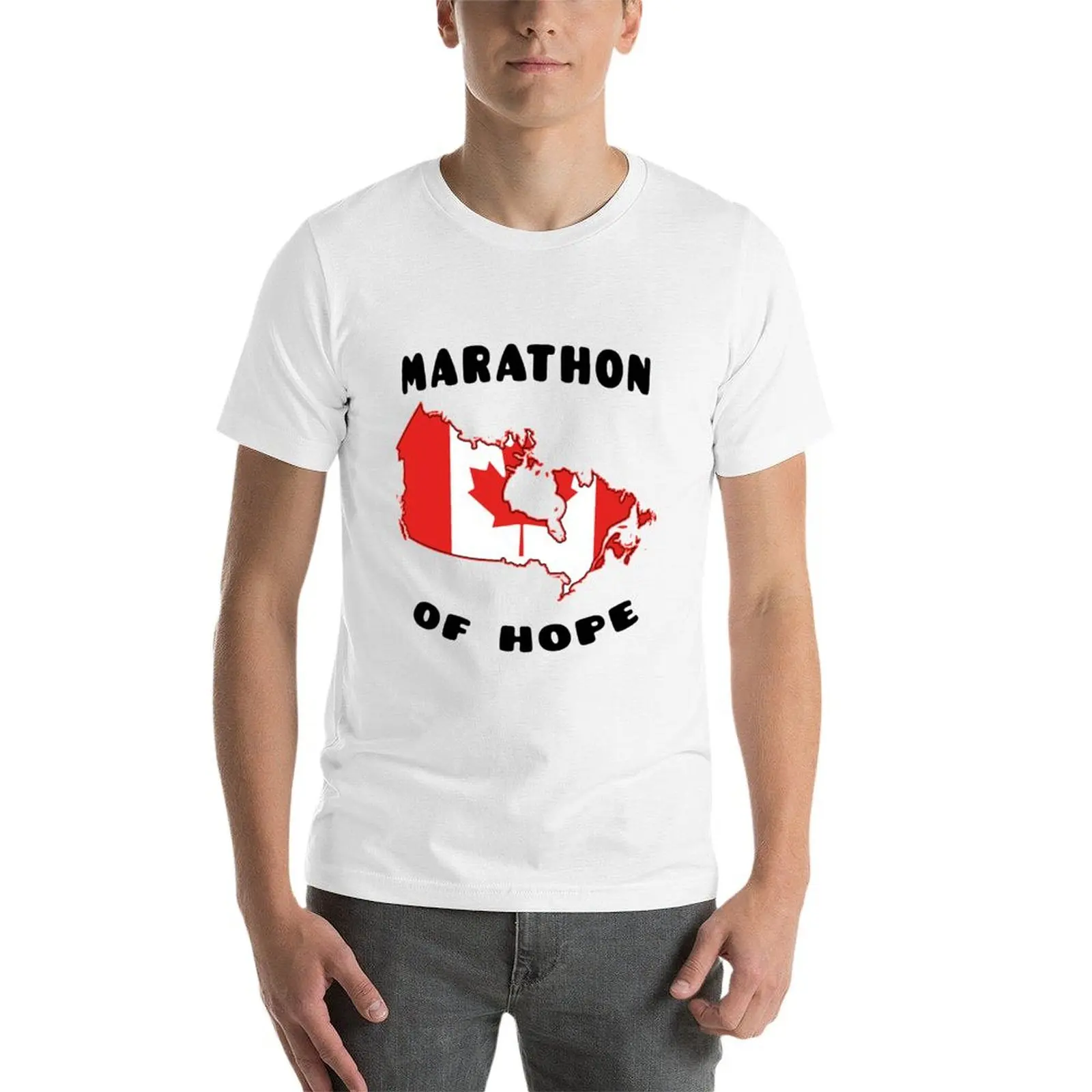 Футболка MARATHON OF HOPE мешковатые рубашки новое издание летняя компрессионная