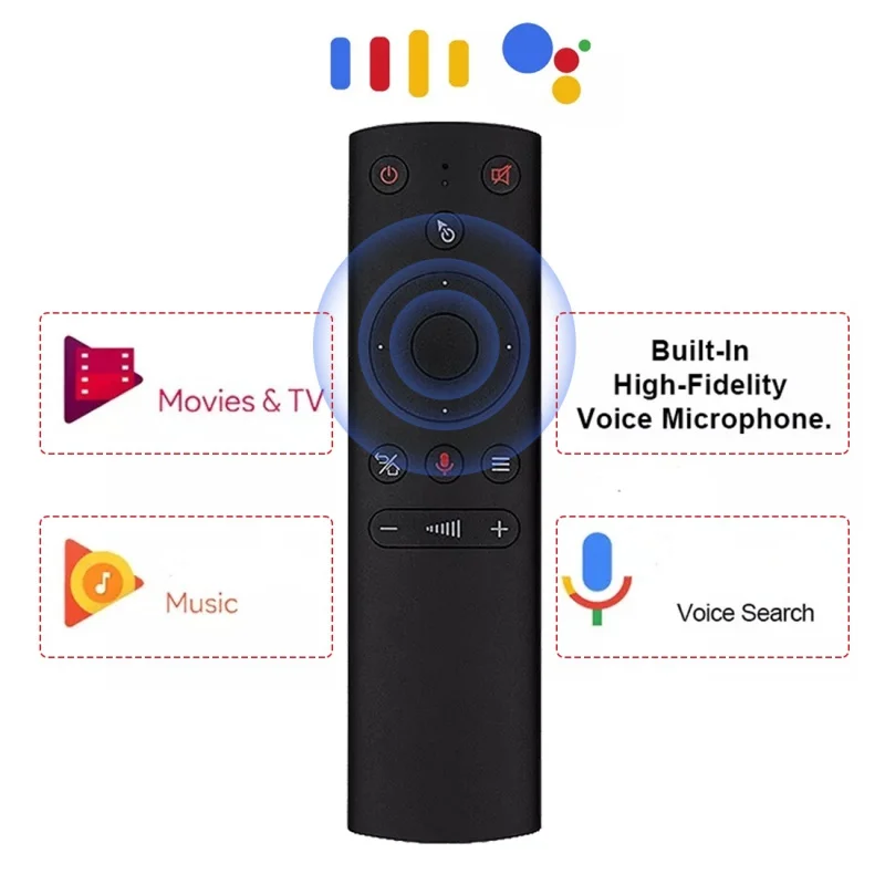 

AWIND G21S 2.4GHz Wireless Remote Control Air Mouse IR Learning Voice 13keys for Android TV Box