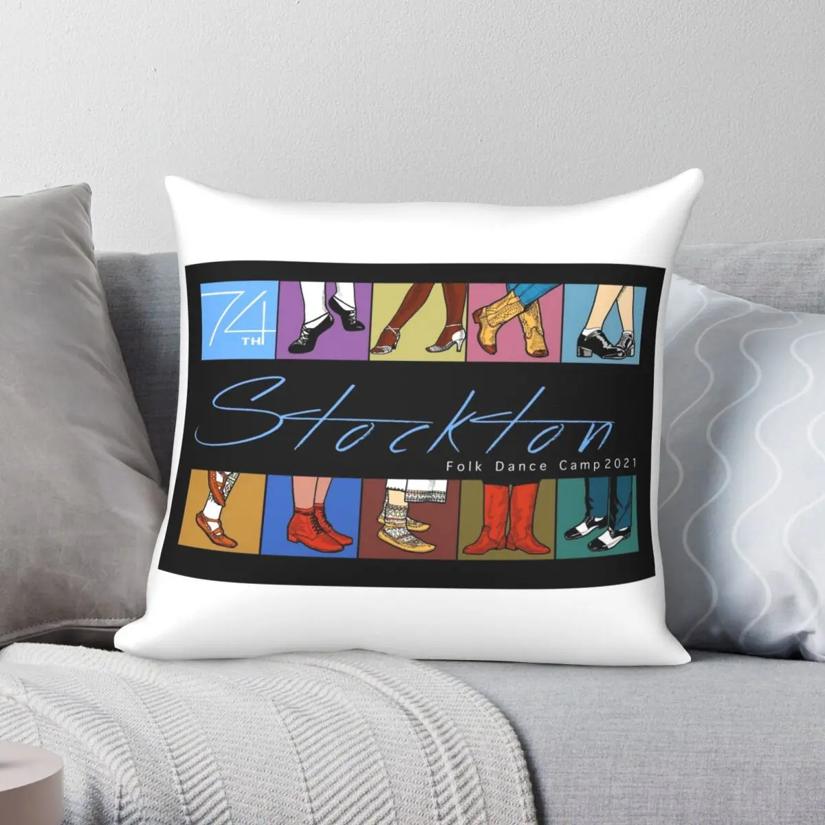 

Квадратная наволочка JULY 2021 SFDC из полиэстера и льна