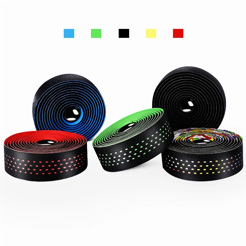 

Bicycle Handle Strap Shock-Absorbing Mountain Bike Handlebar Tape Silicone Non-slip Sweat-Absorbing Tape Cycling Accessories