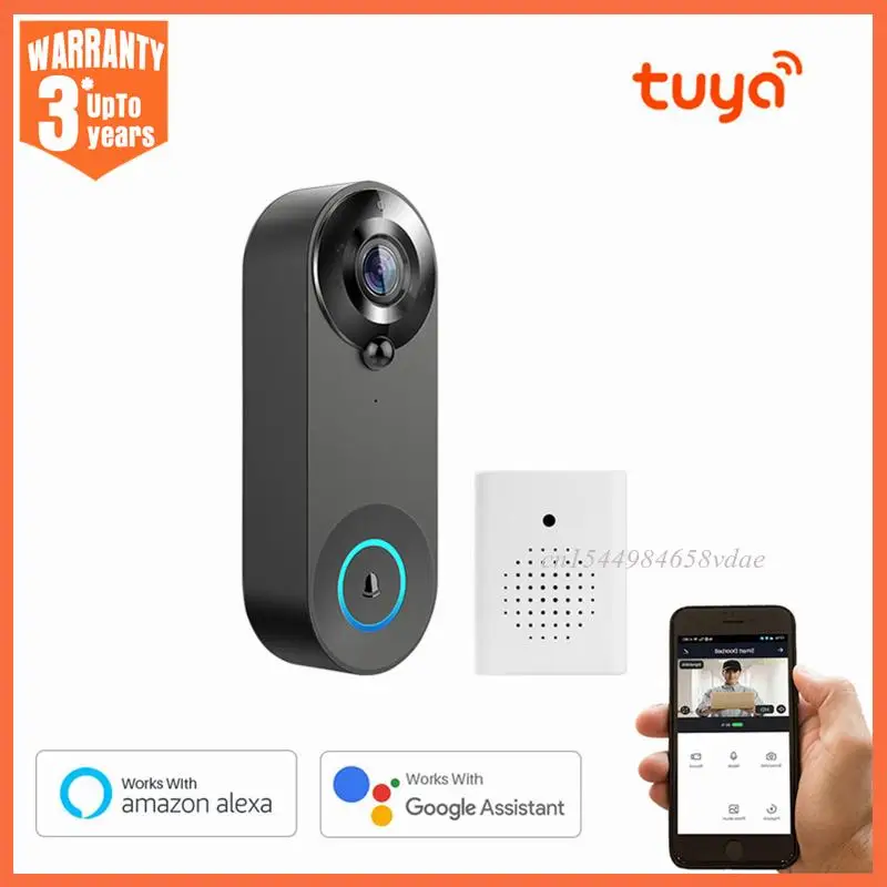 

Дверной звонок Дверной беспроводной с поддержкой Wi-Fi, 1080P, 1080P