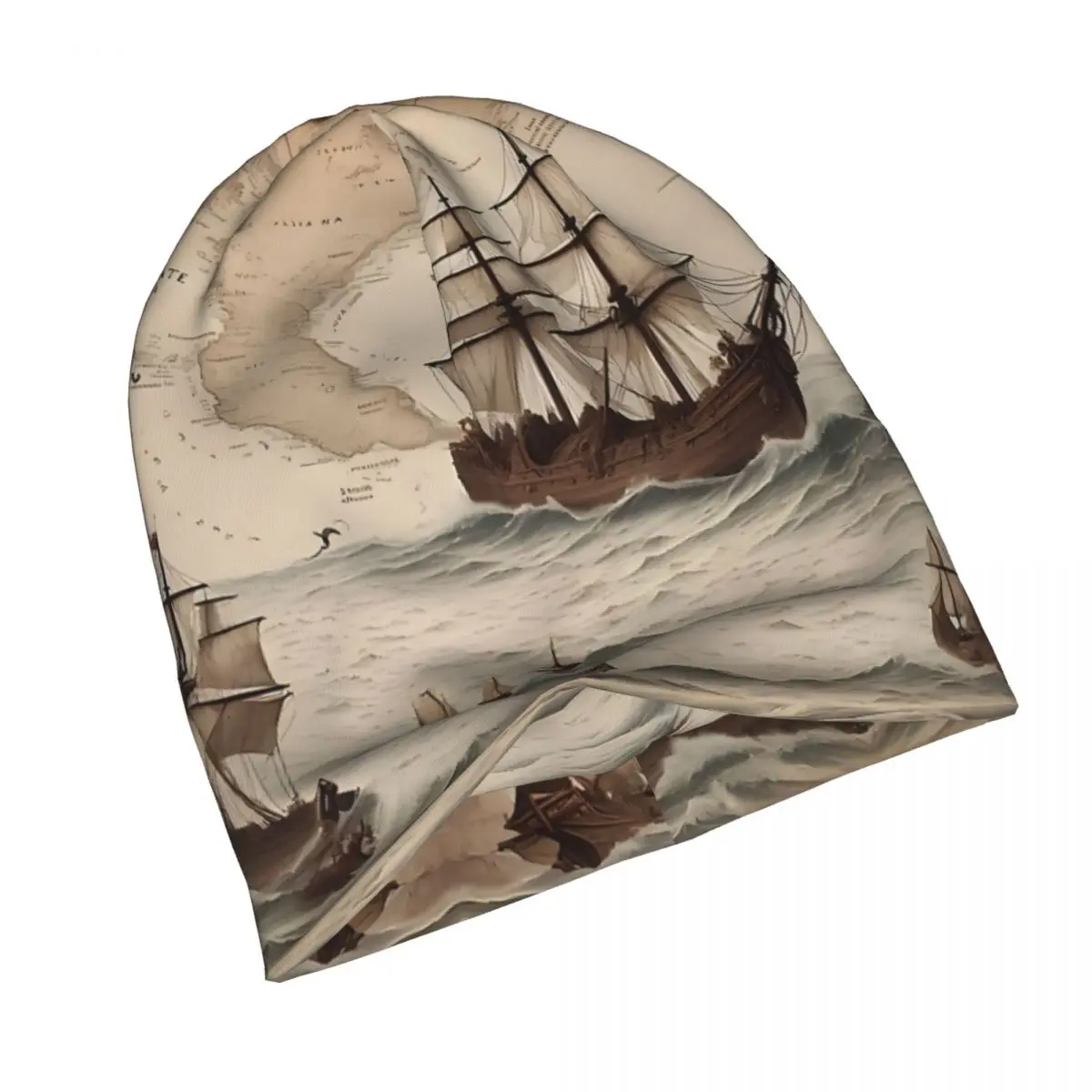 Seafaring осенние женские тонкие облегающие шапки двойные использованные