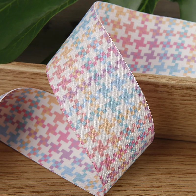 25mm 38mm 1" 1.5" Plaid Ribbon Bow DIY Hair Accessories Material Clothing Gift Flowers Decoration Handmade Tape Crafts 10 Yards images - 6