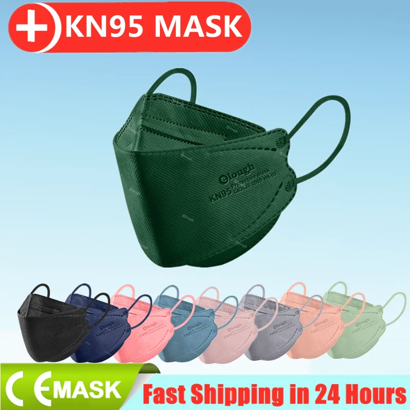 Маска Cubrebocas KN95 FFP2 Mascarillas FPP2 Mascherina FFPP2 Защитная 4-слойная тушь для ресниц маски