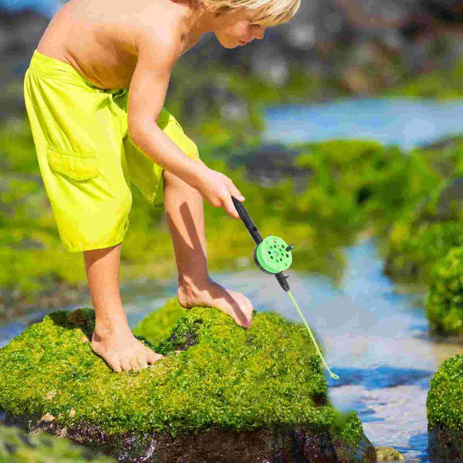 Детская Удочка полный набор зимних игрушечных креветок (с леской) для зимней