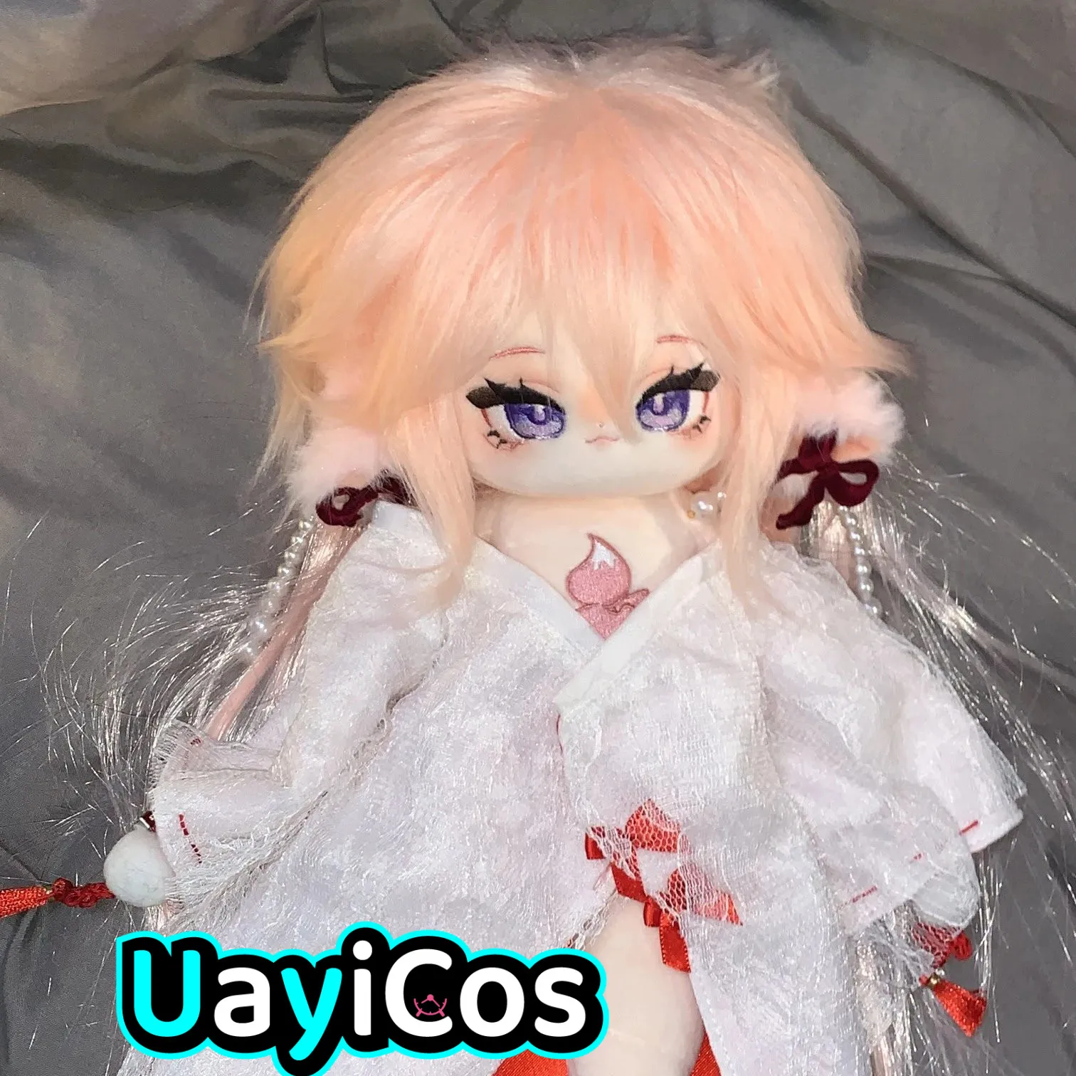 Плюшевая хлопковая кукла Genshin Impact Yae Miko hu xiao ba Monster набитая 30 см длинными ногами