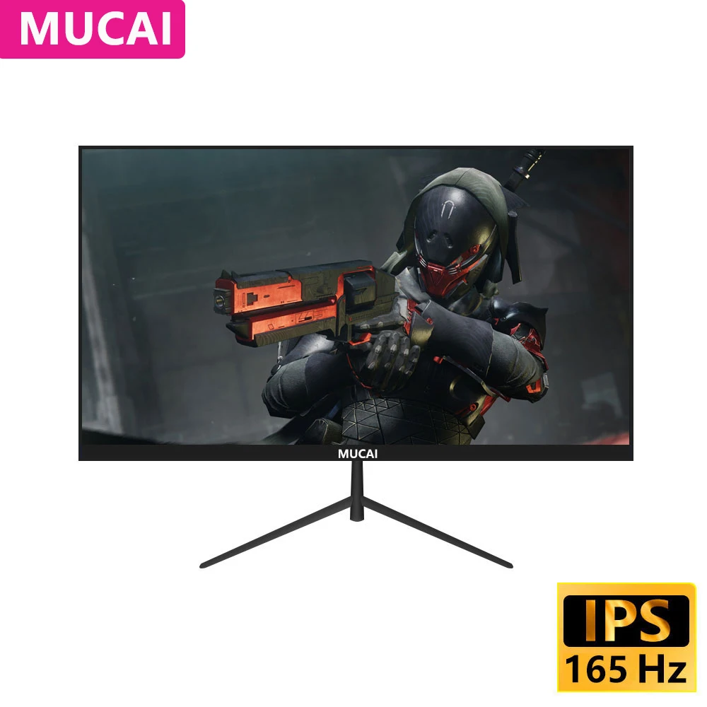 

MUCAI 24 Inch Monitor 144Hz IPS Display FHD 165Hz PC Flat Panel Desktop Gaming Computer Screen HDMI-compatible/DP