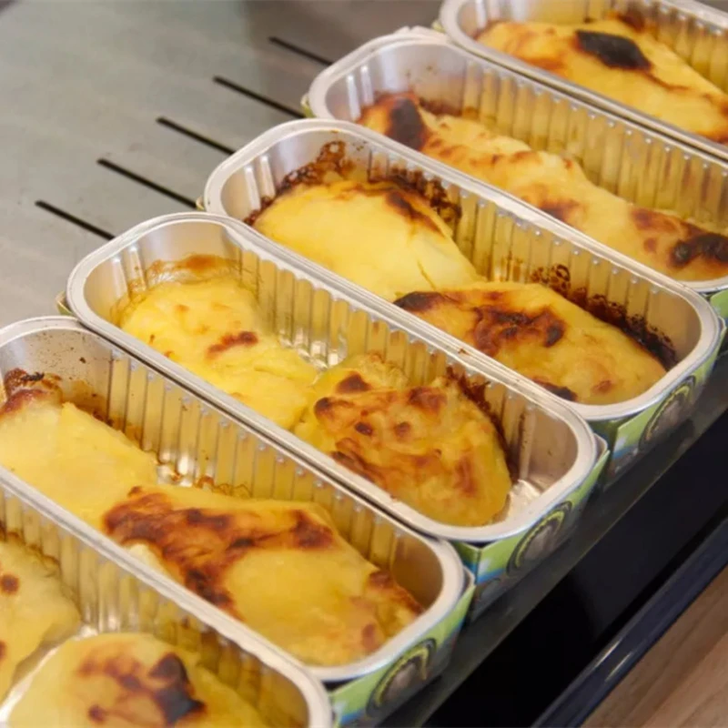 10 шт. маслостойкая алюминиевая фольга Оловянная коробка |