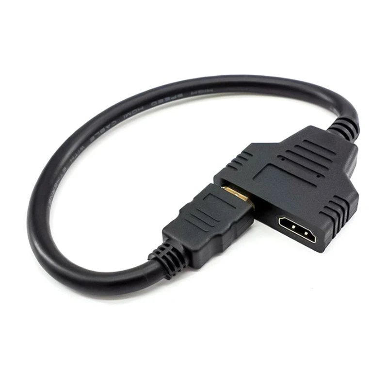 USB-кабель с двумя HDMI-портами 1080P-1 шт.