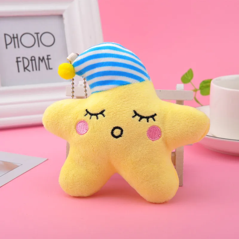 

Мягкие игрушки для детей брелок для рюкзака аксессуары милые плюшевые Солнце Луна звезды облака игрушки куклы Детская каретка кулон