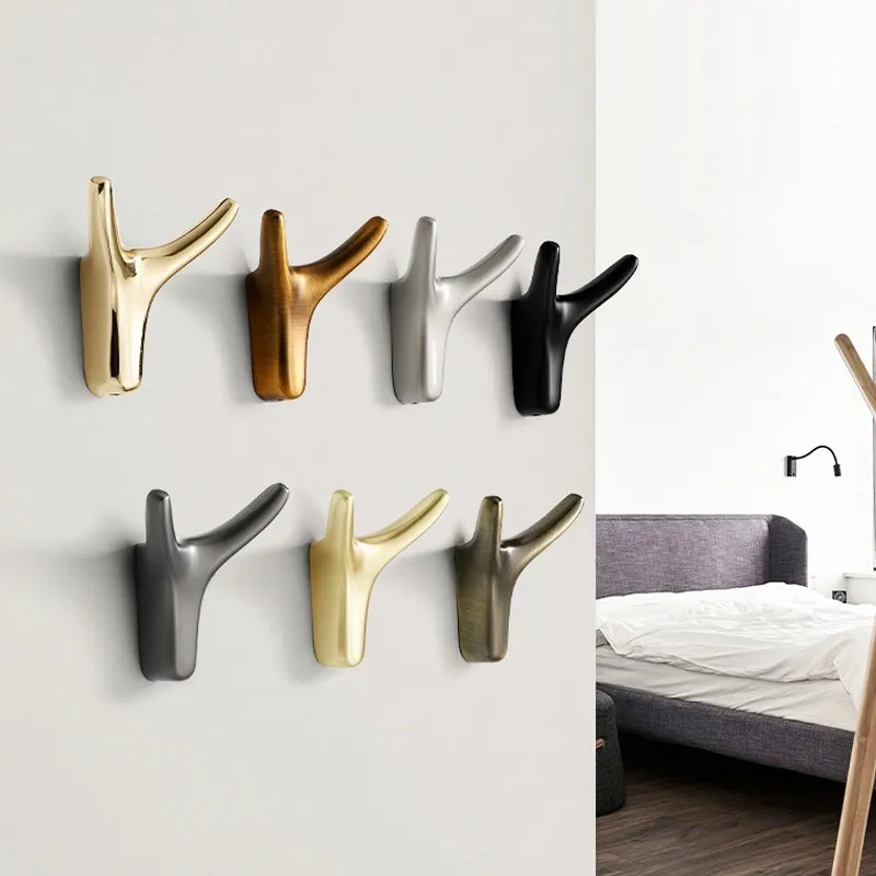 ECHOME Robe Hooks Wall Hanging Clothes Hook Living Parlor Coat Hooks Wall Hanger for Key Bag Towel Hanging Bathroom Accessories