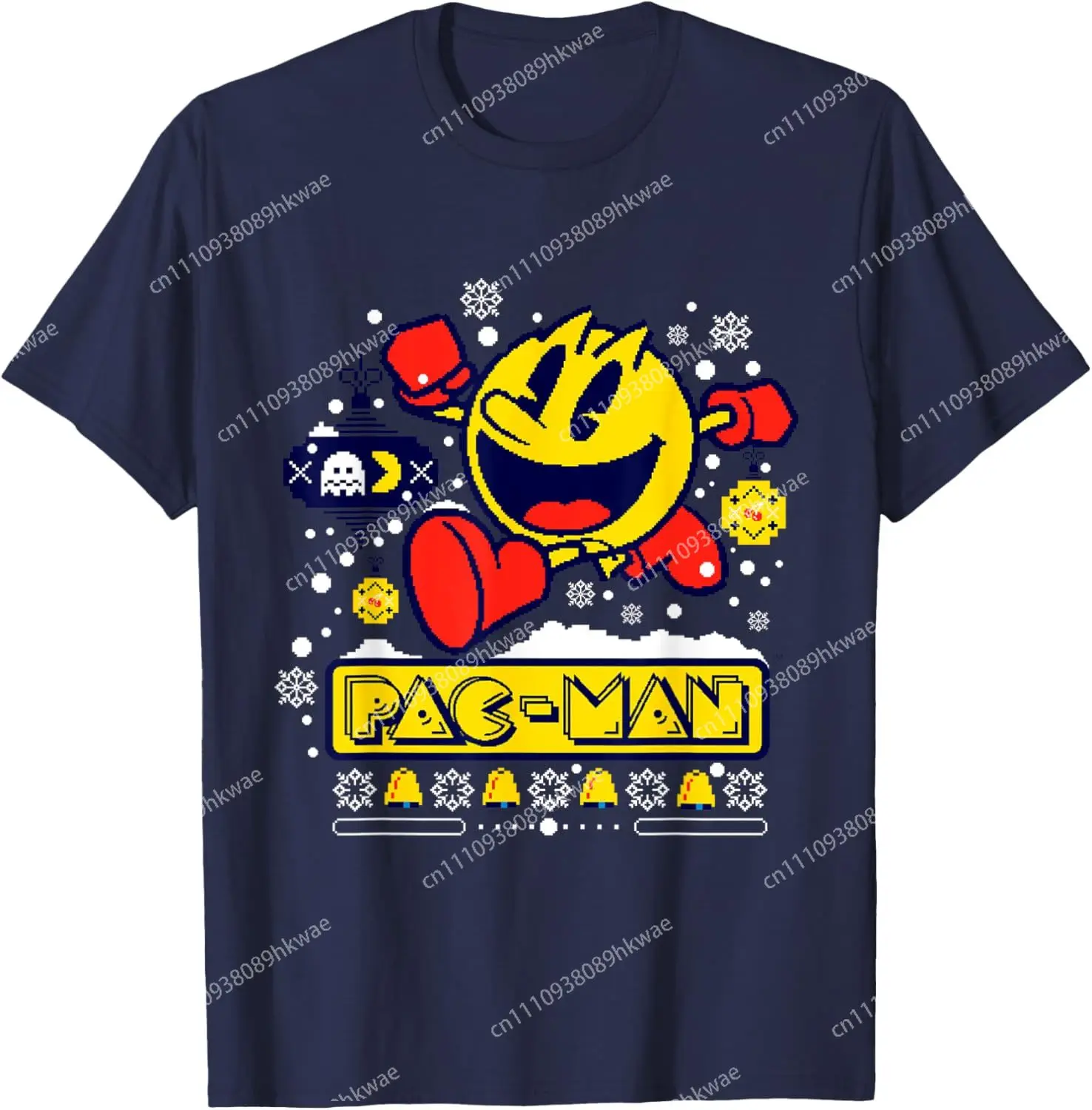 Фото Футболка Bandai PAC-Man, модная повседневная забавная футболка для мужчин и женщин, S-6XL, летняя №2