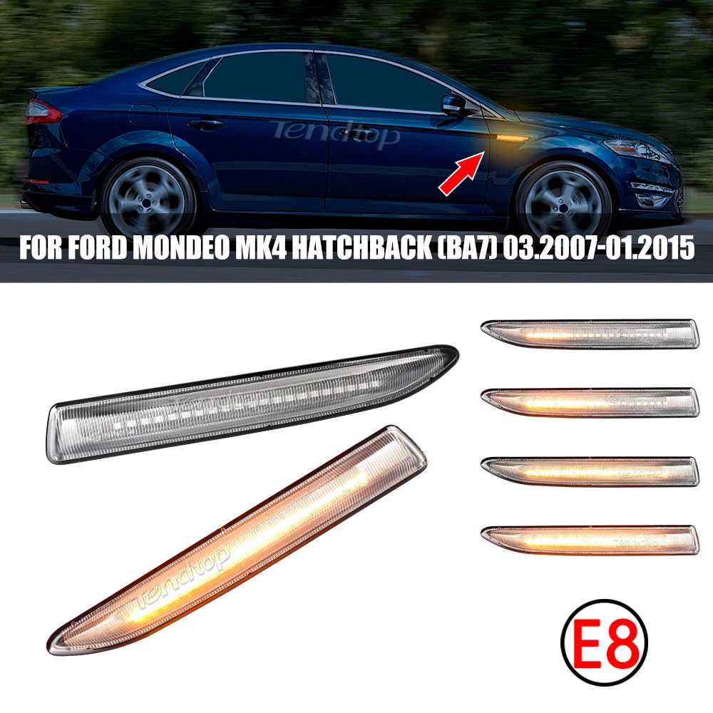 Светодиодный динамический янтарный индикатор боковой маркер сигнал поворота