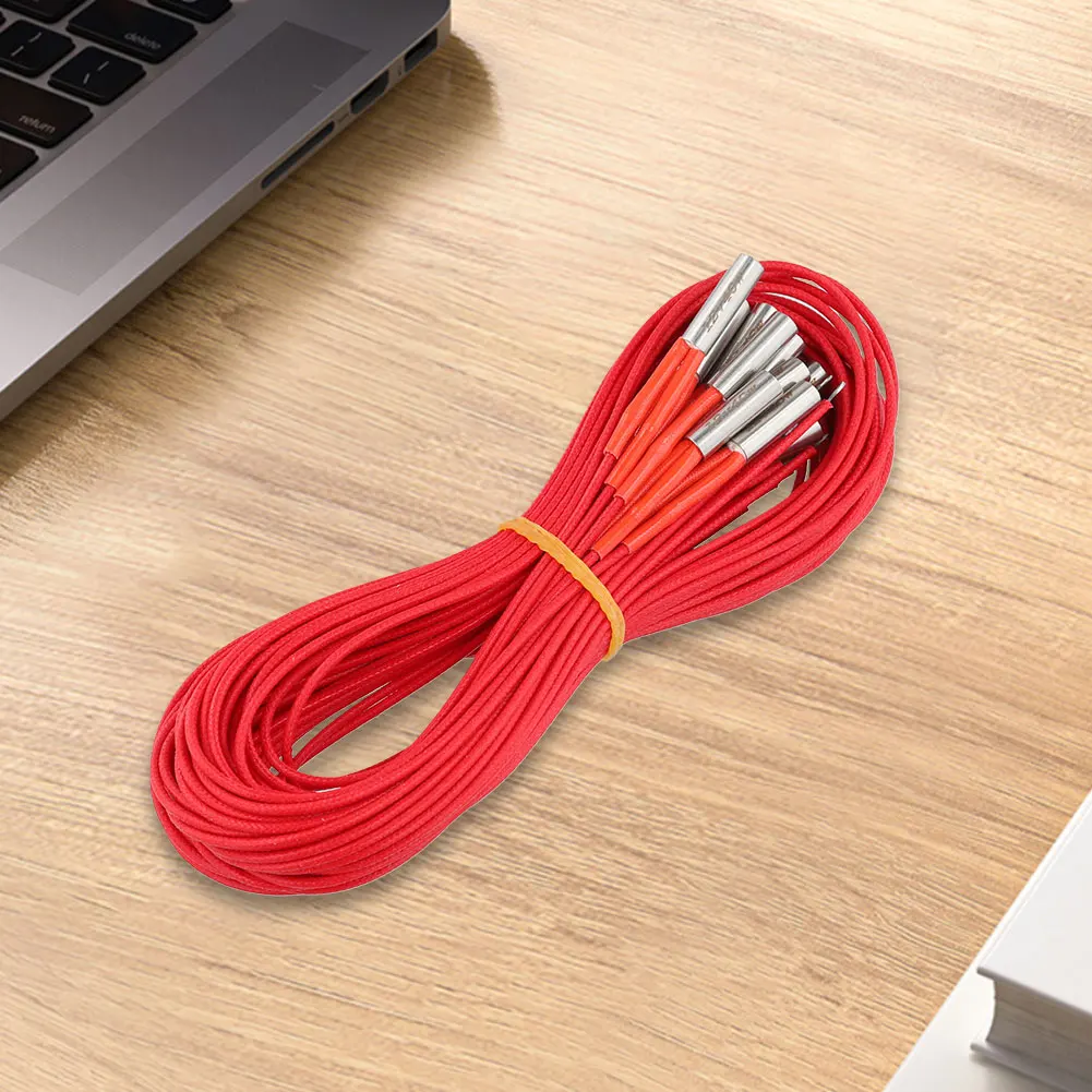 

10pcs 3D Printer Heating Rod with 1 Meter Wire 6x20mm Cartridge Heater Tubes 3D Printer Accessories 12V 40W for 3D Printer