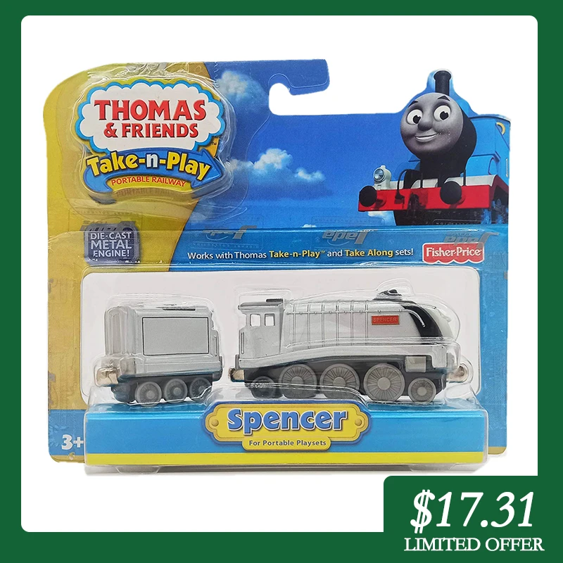 

Genuine Thomas and Friends Take N Play Series Magnetic Alloy Metal Die Cast Spencer Skarloey Train Model Children Toys for Boys
