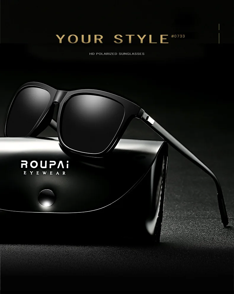 

2023 classic rectangular polarized sunglasses women's small square vintage brand designer square sunglasses men's tone women's u