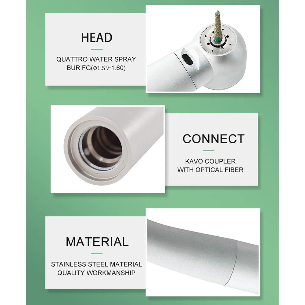 Быстрая насадка 9000L оптоволоконный светодиодный наконечник Den tal подходит для