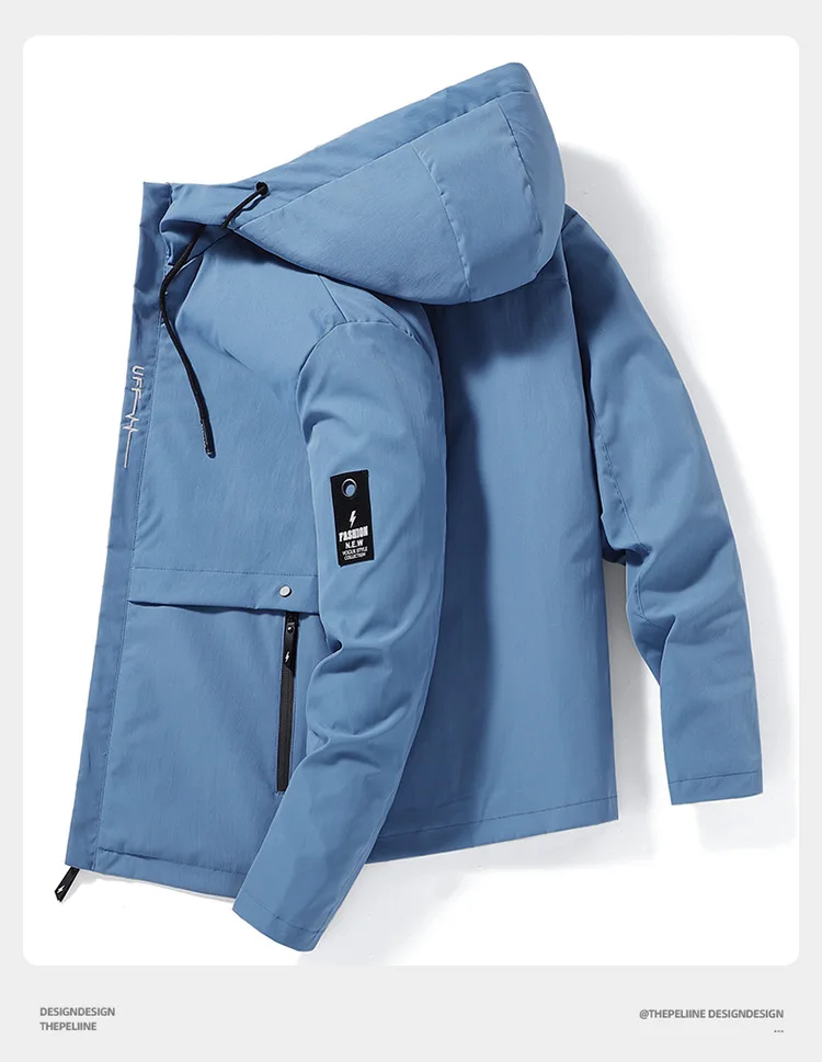 Golf Jacket Spring and Autumn New Men's Windproof Cycling Zipper Casual Work Jacket Fashion Outdoor Adventure Tops Jacket