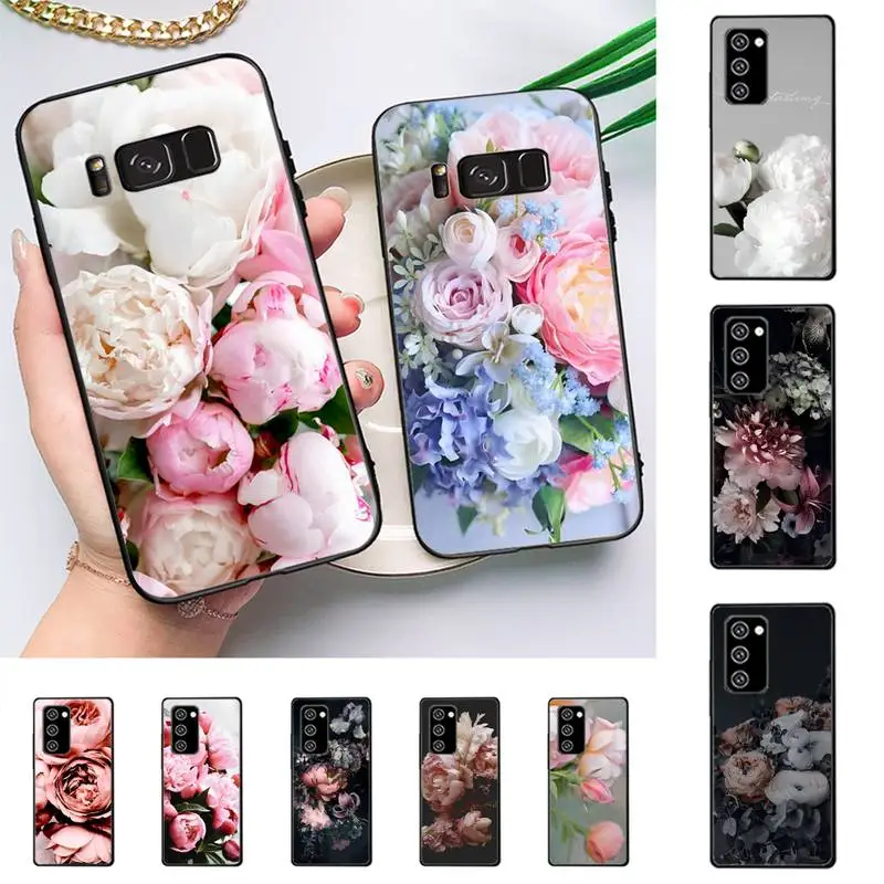 

Flower Pink Peonies Peony Phone Case For Samsung Galaxy Note 10Pro 20ultra cover for note 20 note10lite M30S