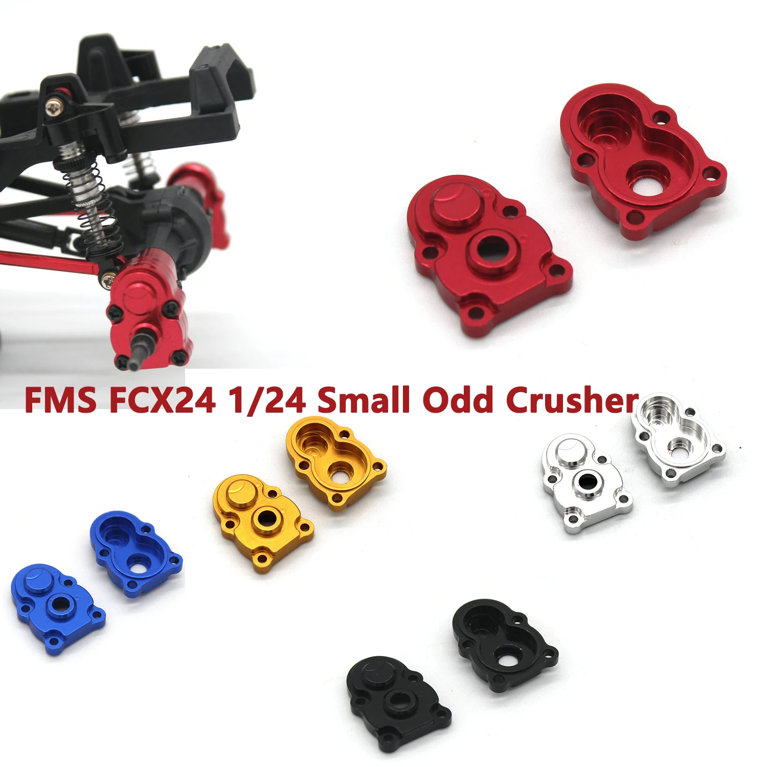

FMS FCX24 1/24 небольшая дробилка радиоуправляемые автомобильные запасные части металлические модернизированные фитинги крышки шестерни перед...