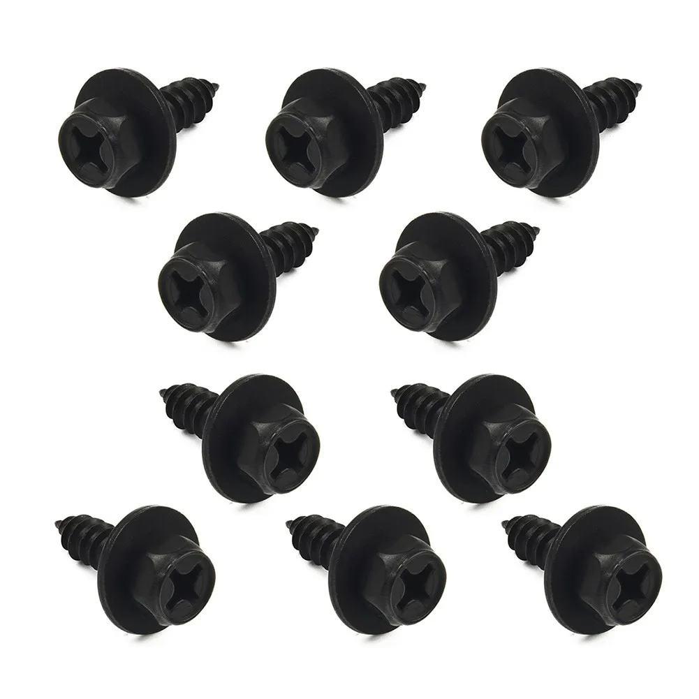 

10PCS Bumper Fender Splash Seal Shield Rivet Clip Bolt Screw Fastener For Toyota Metal For 9 Mm X 9 Mm Hole Car Accessories