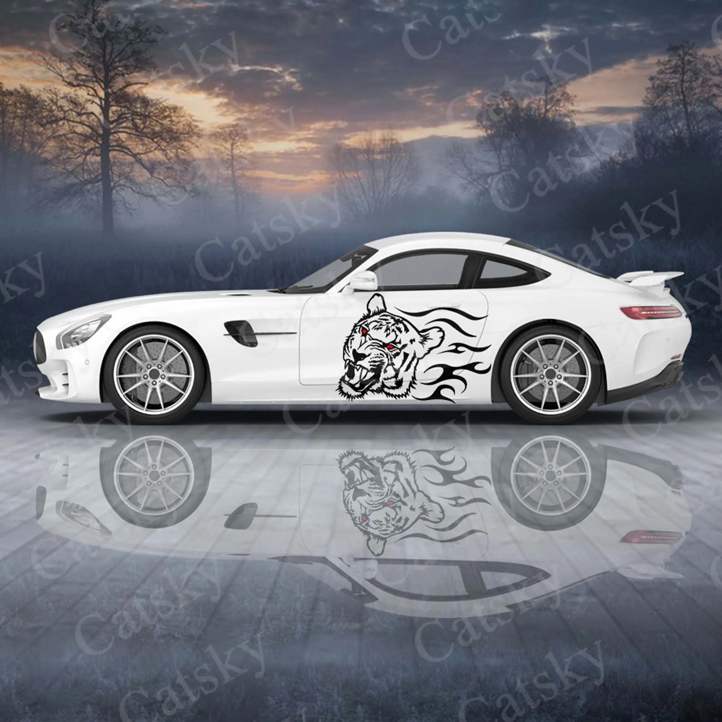 

Tiger 2pcs/Set Car Sticker for Universal Large Car Sticker for Univers, Car Stickers on The Left and Right Sidesal