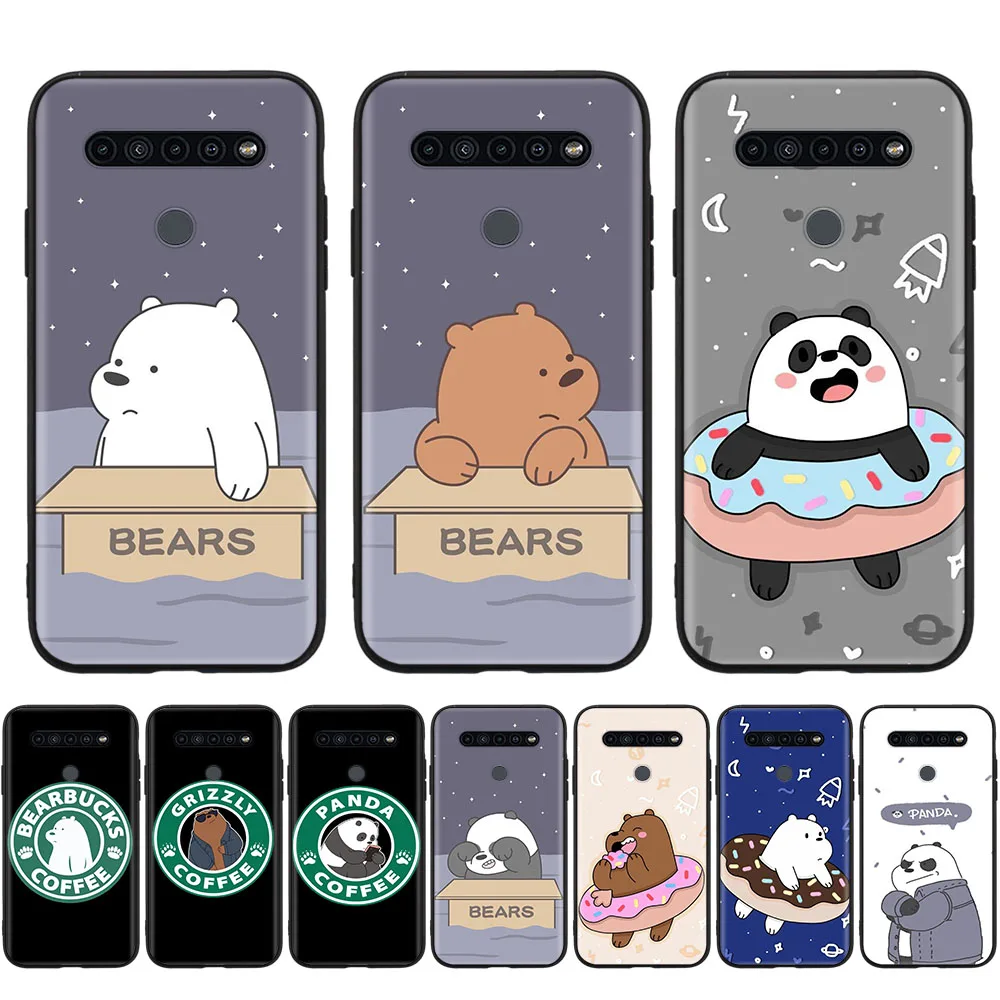 

We Bare Bears Black Case for Samsung Galaxy A01 A02 A02S M02 M02S A03S A03 Core A13 A33 A53 A73 M21 M31 M51