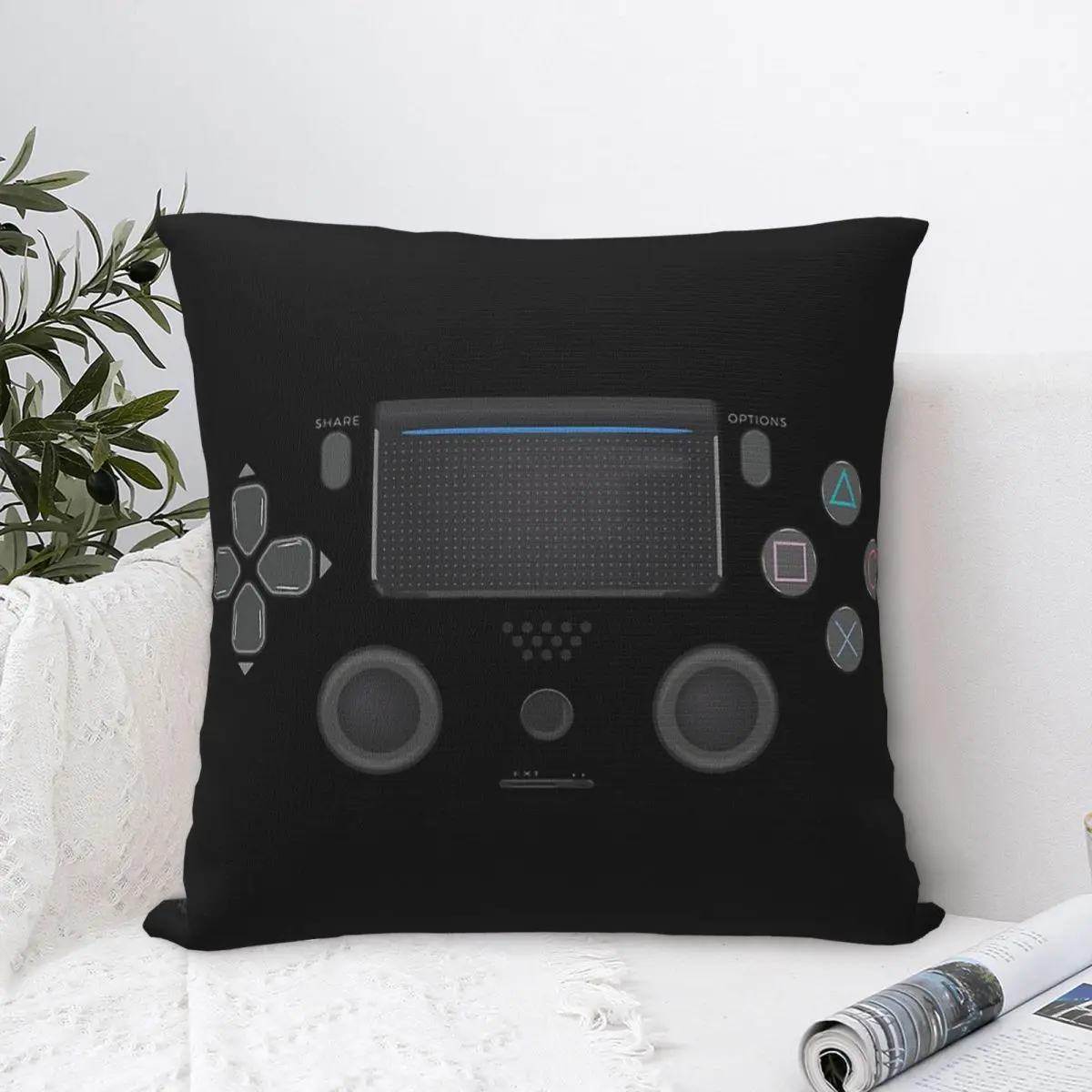 

Игровой контроллер для видеоигр 1 чехол для подушки из полиэстера спальня Автомобильный декоративный моющийся вкладыш