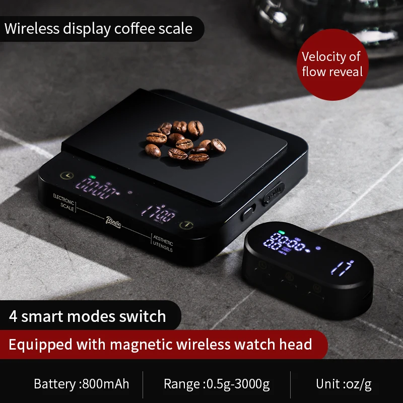 

Bincoo светодиодный Bluetooth беспроводной дисплей весы для кофе многофункциональные точные весы с таймером кухонные весы электронные весы для эспрессо