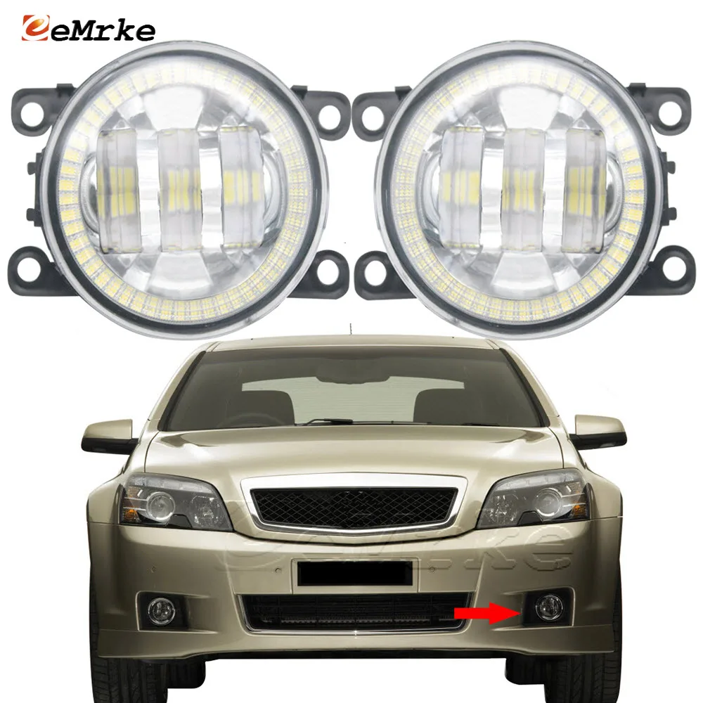 

2x LED Car Fog Lamp Assembly for Holden Caprice WM 2006-2013 / Chevrolet Caprice SS Angel Eyes Halo DRL Aperture Driving Lights