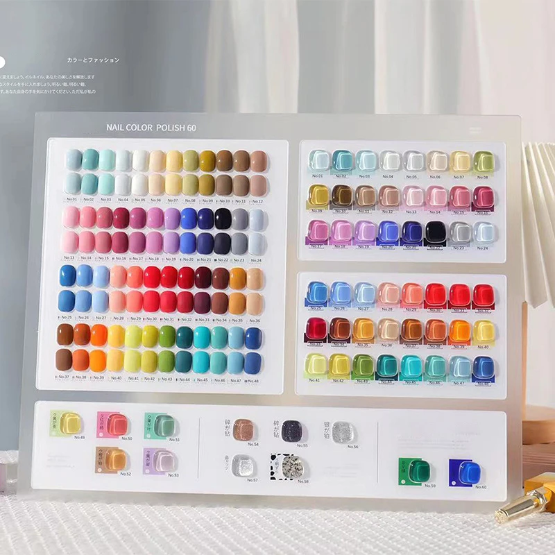 

Fashion 60 Colors Nail Gel Polish Set 15ml Semi Permanent UV Nail Gel Varnish Kit Salon Nail Art Design Learner Set Wholesale