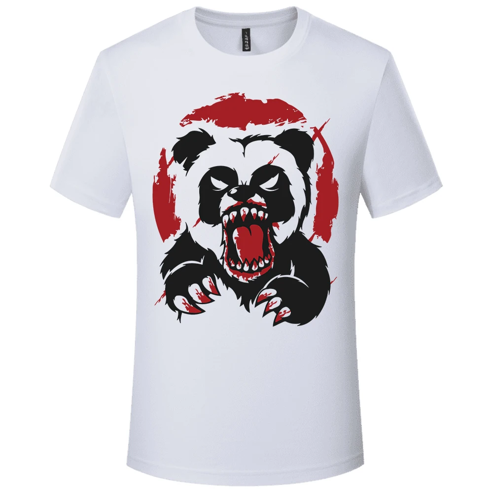 

2023 Summer Berserk Panda ​Cotton Men's T-shirt Short Sleeve Men Short Sleeve Printed T Shirt Top Tshirt Clothing Free Shipping