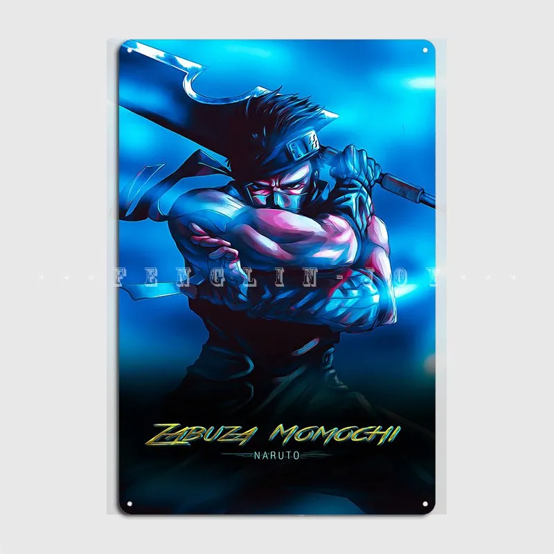 

Плакат Zabuza Momochi, металлический плакат, настенный паб, Ретро Декор для стен, жестяной плакат