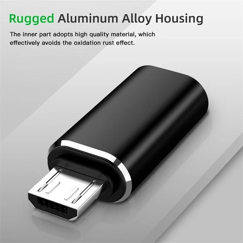 Type C Female To Micro USB Male Adapter Connector Type-C Micro USB Charger Adapter for Xiaomi Redmi Huawei Phone Converter