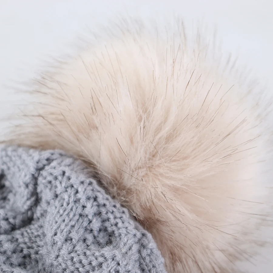 Зимняя Шапка-бини с черепом для младенцев на флисе