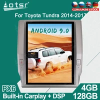 2din carplay tesla px6 screen android 9 0 car radio for toyota tundra 2012 2018 multimedia dvd player navigation gps head unit
