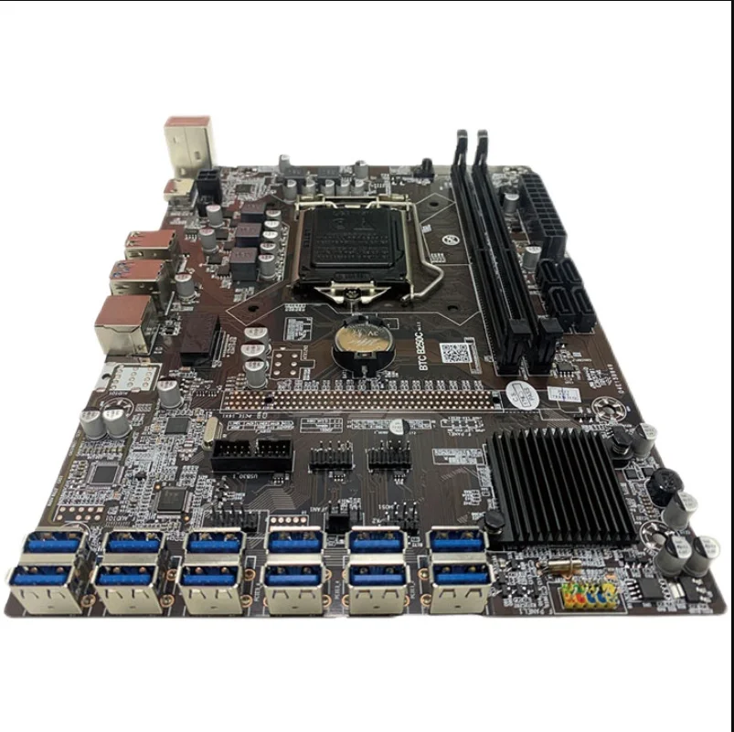

12 Professional B250-BTC Motherboards DDR4 12 USB to Graphics Cards PCIe Multi