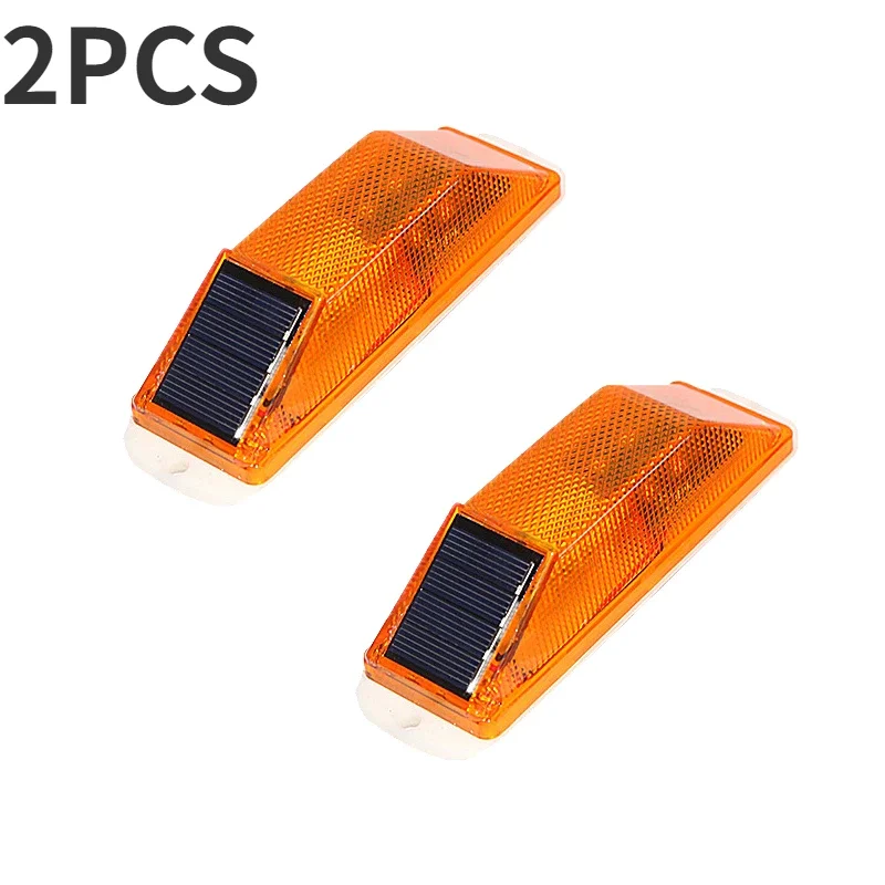 

2 шт. Предупреждающая светодиодная лампа, стробоскопическая солнечная лампа, солнечная сигнальная лампа, чип управления, мост, безопасный свет для ночного вождения, предупредительный светофор