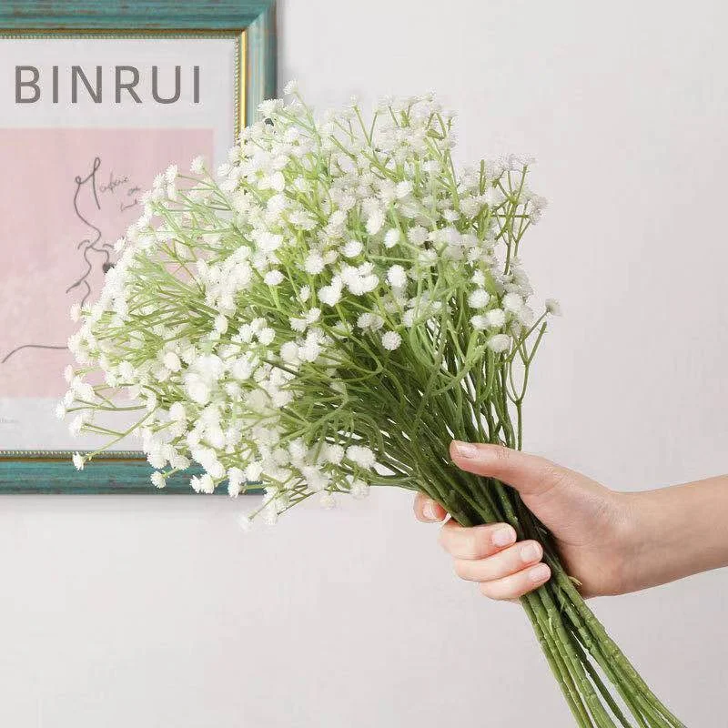 

90Heads Baby's Breath Fake Flowers Gypsophila Arrangement Artificial Flowers Wedding Decoration Fleur Artificielle Home Decor
