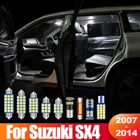 for suzuki sx4 2007 2008 2009 2010 2011 2012 2013 2014 9pcs canbus car led interior dome reading lights trunk light accessories