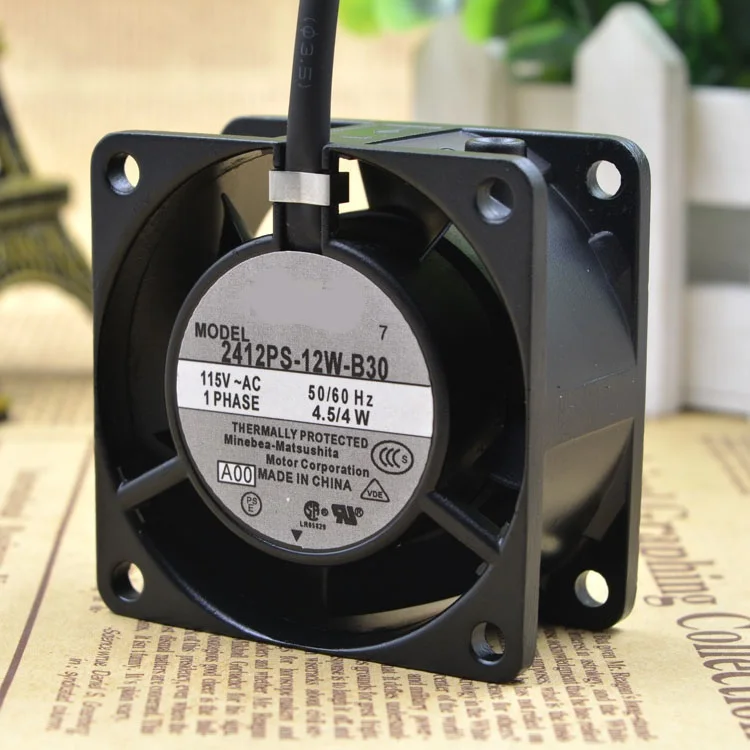 

Новый оригинальный серверный вентилятор 2412PS-12W-B30 6038 115 в 1,5/4 Вт 6 см