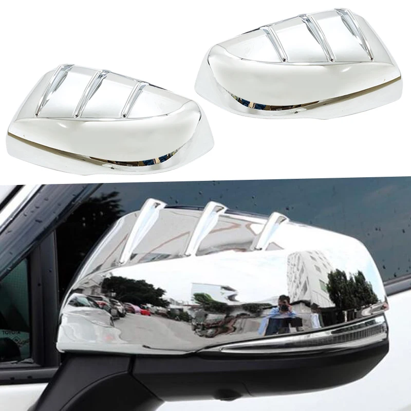 

2Pcs Car Side Door Rear View Mirror Cover Trim Cap Chrome Silver Fit for Toyota Tacoma 2016 2017 2018 2019 2020 2021