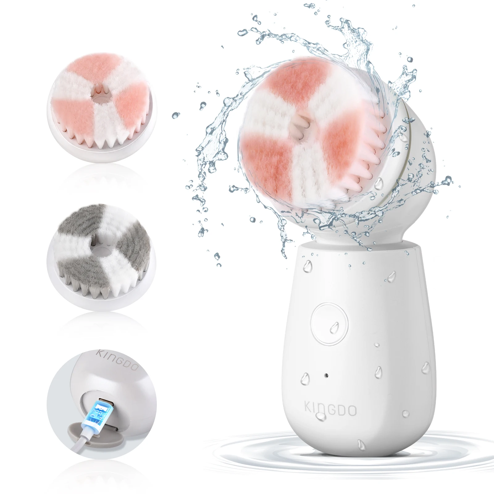 

2022 Sonic Silicone Exfoliating Electric Face Cleanser Facial Cleansing Brush IPX7 Waterproof Massaging And Deep Cleansing