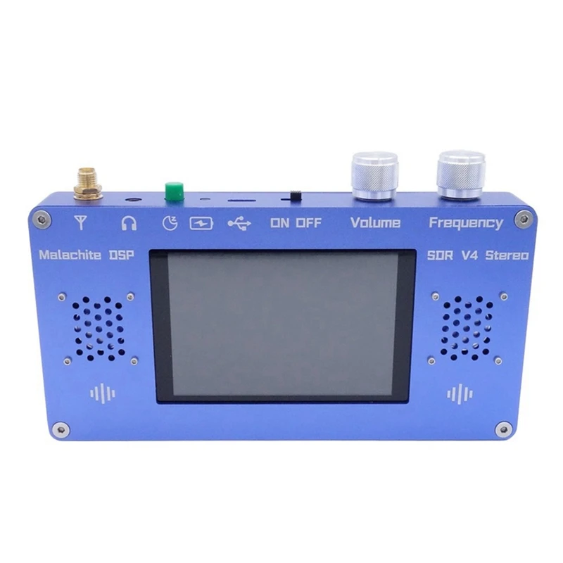 

ABGZ-New Aluminum Case Malachite Radio Malahit DSP SDR V4 Receiver 50Khz-2Ghz Shortwave Radio 1.10D Firmware