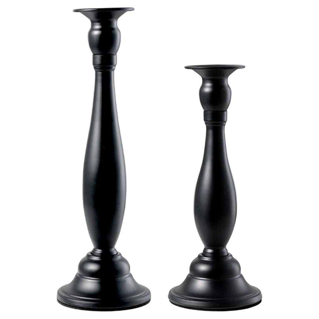 

Retro Candle Holder Wedding Decoration Modern Black Candle Holder Centerpiece Candlestick Dining Room Decoration Candle Holder