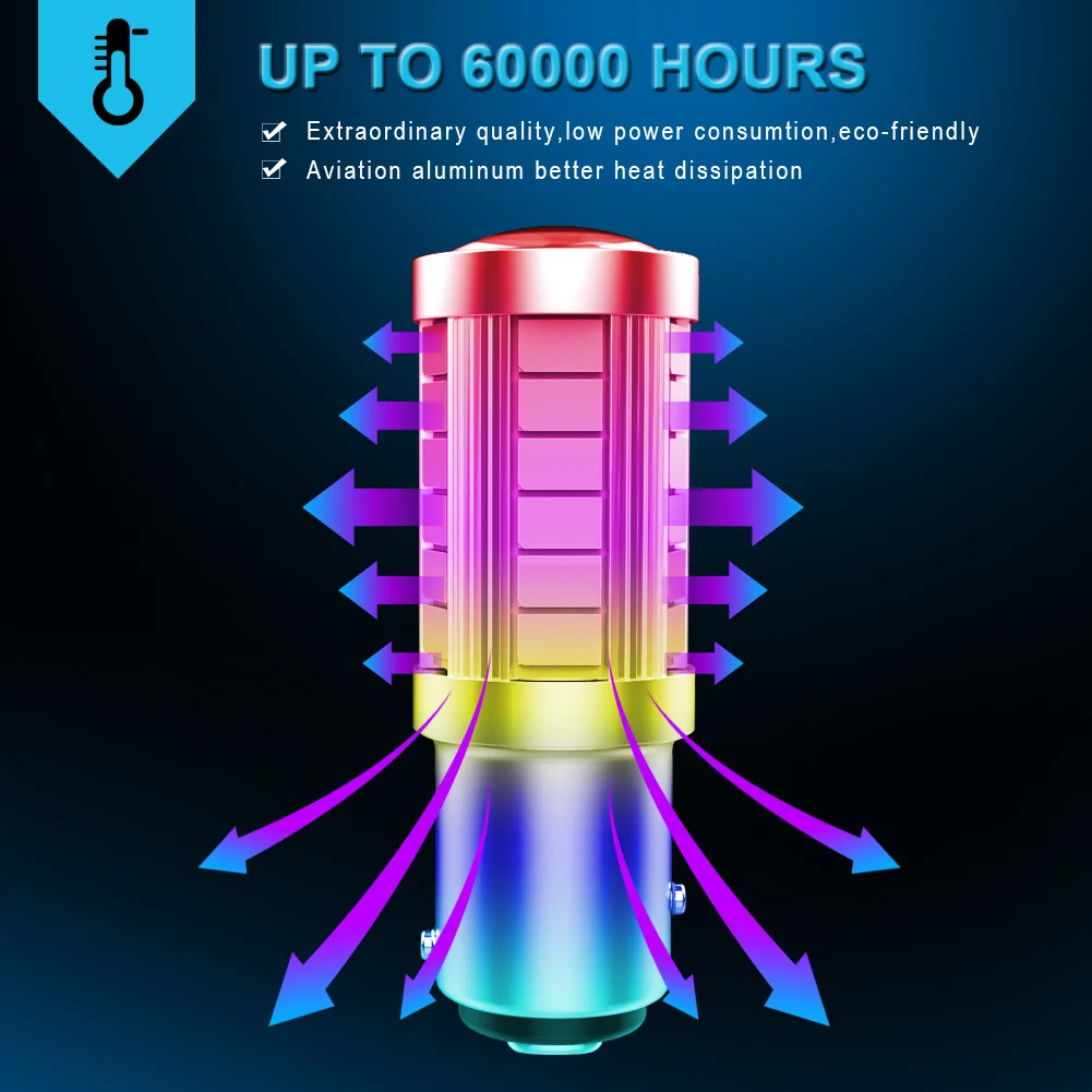 2x1157 P21/5W BAY15D Светодиодные стоп-сигналы 5630 33SMD ходовые огни для Peugeot 206 CC 308 SW 3008 107 106