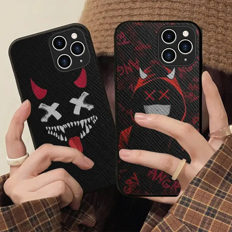 

Devil Bad Boy Phone Case Hard Leather Case for iPhone 11 12 13 Mini Pro Max 8 7 Plus SE 2020 X XR XS Coque