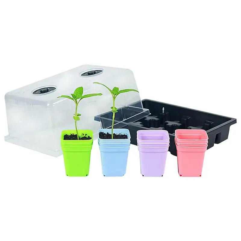 

Germination Trays Garden Propagator Set Seed Tray Kits Garden Plant Germination Kit Seed Starting Tray Hand Tool Kits For Indoor